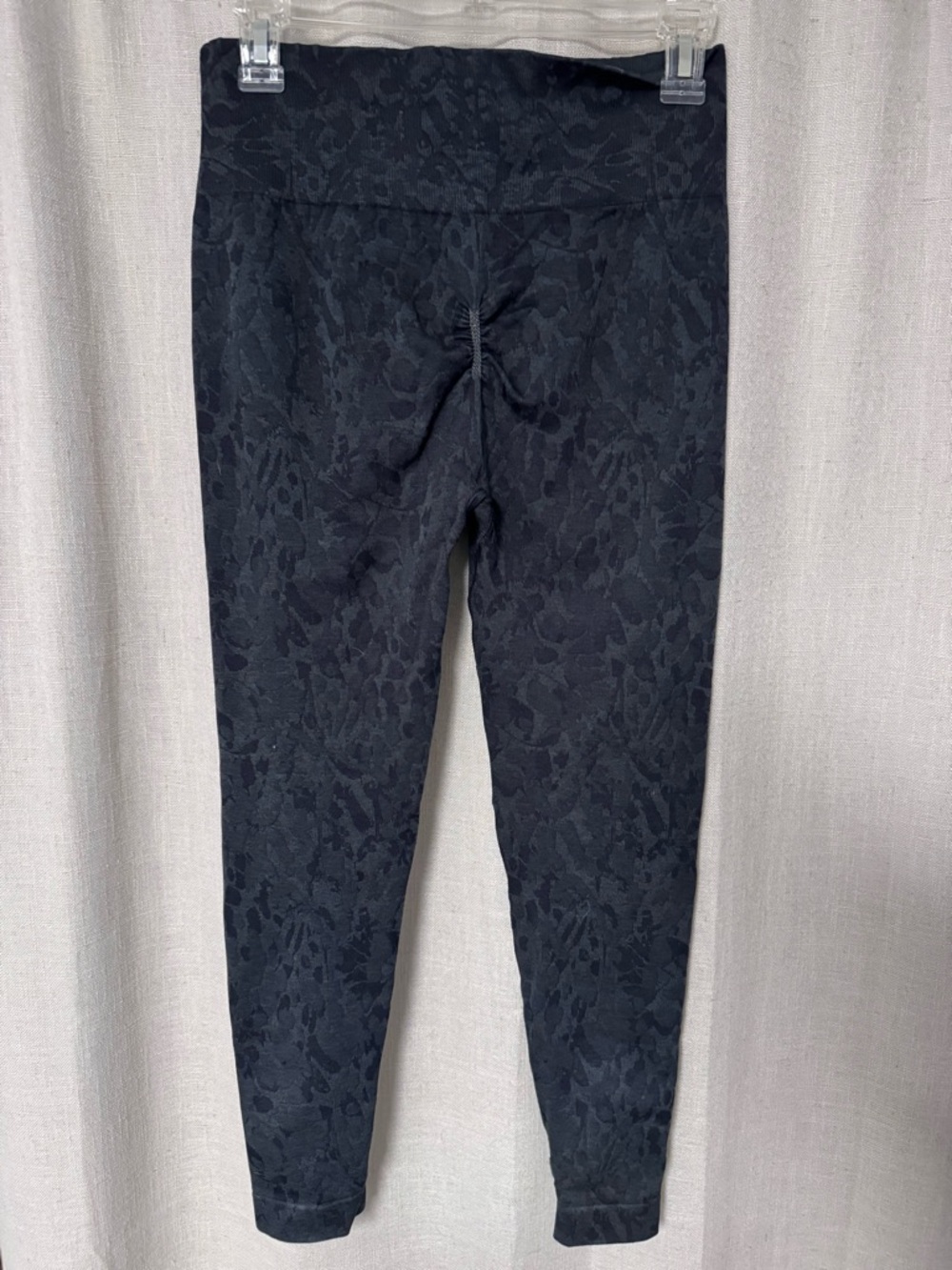 Gymshark Black Textured High-Rise Leggings